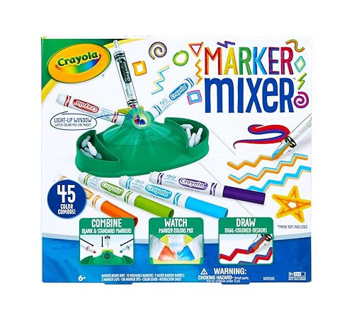 CRAYOLA - Marker Mixer, Regenbogen-Labor, Set zum Erstellen von zweifarbigen Markern, kreative Aktivität und Geschenk für Kinder, ab 6 Jahren, mehrfarbig, 114 Stück (1 Pack), 74-7460