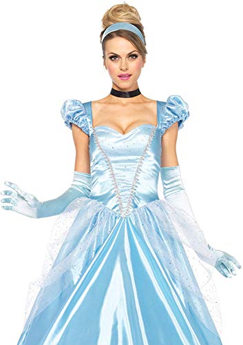 Leg Avenue 85518 - 3Tl. Classic Cinderella Kostüm, Größe Medium (EUR 38) Damen Karneval Kostüm Fasching