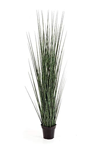artplants.de Künstliches - Zebragras Zuko, grün-schwarz, 120cm - Grasbündel - Kunstgras