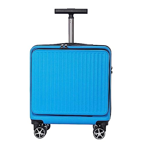 POCHY praktisch Koffer 16-Zoll-Koffer, Geschäftsreisen, Boarding, Handgepäck, Kratzfeste Hartschalenkoffer mit Rollen, tragbarer Koffer leicht zu bewegen