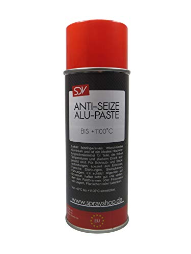 SDV Chemie Anti Seize Alupaste Spray 12x 400ml Aluminiumpaste Montagepaste Bremspaste 1100°C