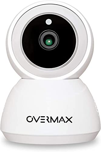 Overmax Wireless-Kamera Camspot 3.7 WiFi IP-Überwachungsaufzeichnungen Full HD-Nachtmodus Auto Tracking Mikrofon und Lautsprecher Smart Device Google Home Amazon Alexa