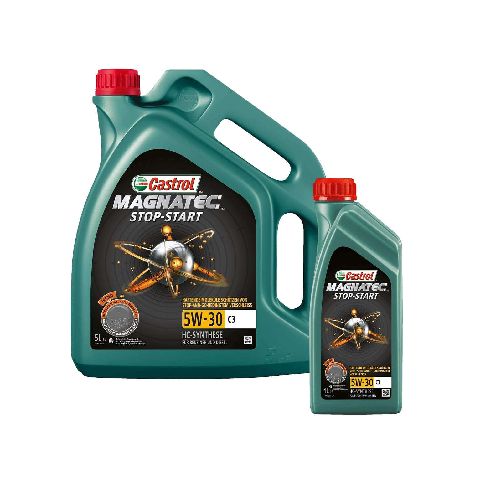 Motorenöl 5W-30 Magnatec Stop Start C3 [6 L] von Castrol (SET159A5C6L) Öl Schmierung Motorenöl