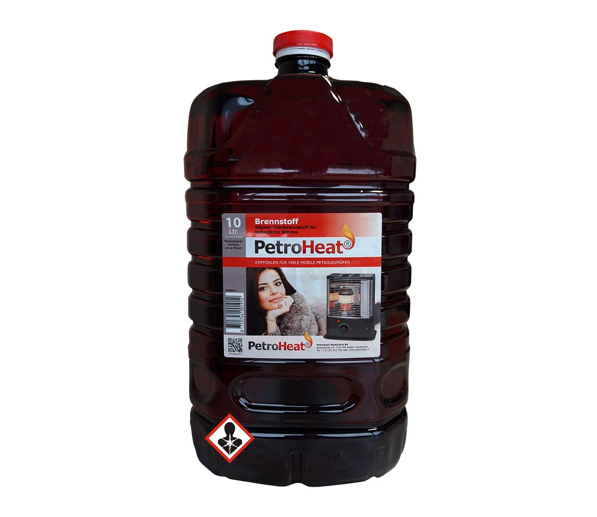 CAGO Petroleum 10 L Liter Kanister für Petroleum Ofen Heizofen geruchsarm