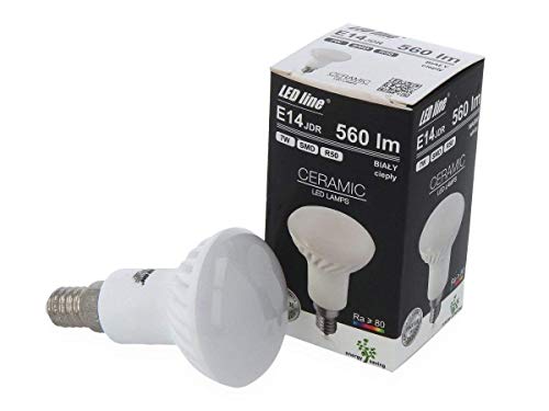 10x LED Line® E14 7W LED 595lm R50 JDR 170-250V SMD 4000K Neutralweiß Leuchtmittel Spot Reflektor Lampe Glühbirne Beleuchtung