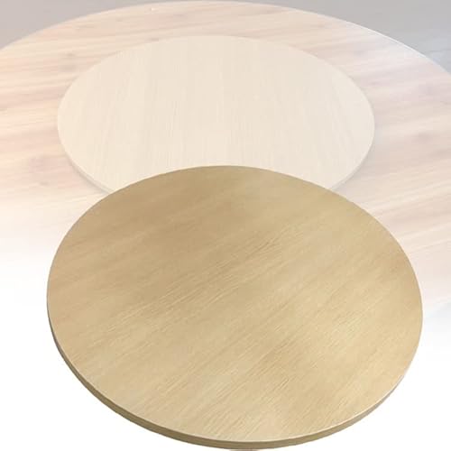 WORDFUN Lazy Susan Drehplatte Holz 60cm/70cm/80cm Esstisch Plattenspieler, 360º Rotierende Tablett Küchen-Drehteller, Glattes Drehbares Tablett, Runde Drehbare ServierPlatte