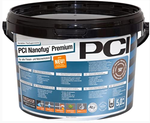 PCI Nanofug Premium Variabler Flexfugenmörtel 5 kg/ Eimer zementgrau