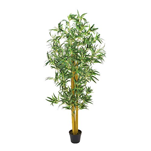 artplants.de Künstlicher Bambus, Natur Bambusrohre, 180cm - Deko Baum - Kunstbambus