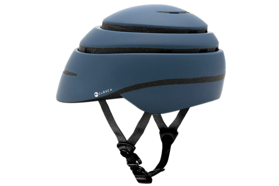 Closca - Faltbarer Fahrradhelm für Erwachsene Helmet Loop. Helm für Fahrrad, E-Roller und E-Scooter für Männer und Frauen (Unisex) Patentiertes Design (Abyss, L)