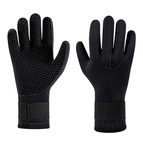 XINgjyxzk Neopren-Handschuhe, Tauchhandschuhe, 5 mm, Thermo-Handschuh mit verstellbarem Hüftgurt, zum Schnorcheln, Tauchen, Surfen, schnell trocknender Handschuh