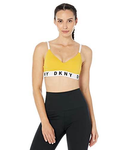 DKNY Damen Cozy Boyfriend Bügel Push-Up-BH, Goldener Stab, small