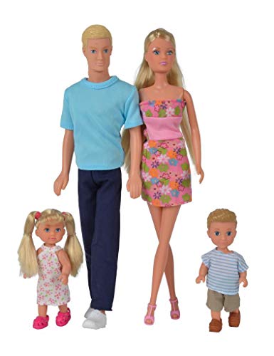 Simba 105738565 - Puppen Set Steffi Love Familie, XL