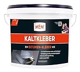 MEM Profi Kaltkleber, Zur Verklebung und Reparatur von Bitumendachpappen, Mit schneller Anfangshaftung, Lösemittelfrei, 6,5 kg, Schwarz