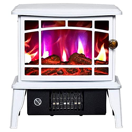 Elektroherdheizung – tragbarer Ofen mit Holzofen Flammeneffekt – Kaminofen Innenheizung – 1500 W rot für den Innenbereich elegant
