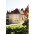 WOLFF Holzpavillon »Roma 4.0«, achteckig, achteckig, BxT: 400 x 400 cm, inkl. Dacheindeckung - beige