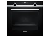 Siemens HB517ABS0 iQ500 Einbau-Elektro-Backofen / Edelstahl / A / cookControl10 / Schnellaufheizung / 3D Heißluft plus, Schwarz