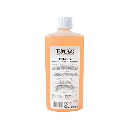 EMAG EM007 - Ultraschall-Reinigungskonzentrat, für Waffenteile, 500 ml