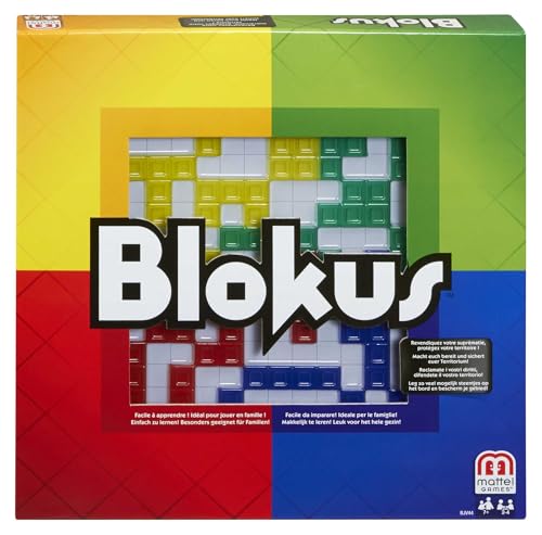 Mattel Games BJV44 - Blokus Classic, Brettspiel, Gesellschaftsspiel für 2-4 Spieler, Spieldauer: ca 3 Minuten, ab 7 Jahren