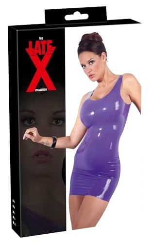 Die Latex Collection Mini Kleid, Lila, X-Large