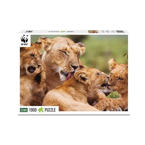 Ambassador 7230022, 1000 Teile Puzzle für Erwachsene und Kinder ab 10 Jahren, WWF Tierpuzzle, Löwe