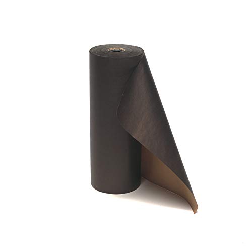 Große Rolle Geschenkpapier schwarz 50 cm x 400 m | 50 g/m² Secare Rolle | Secare Rolle | HUTNER
