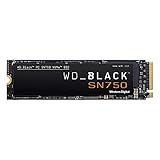 WD_BLACK SN750 NVMe SSD interne SSD 4 TB (Gaming SSD, 3.400 MB/s Lesegeschwindigkeit, schlankes Design, NVMe SSD-Performance, WD_BLACK SSD Dashboard) schwarz