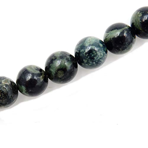 Fukugems Naturstein perlen für schmuckherstellung, verkauft pro Bag 5 Stränge Innen, Green Eyes Jasper 4mm
