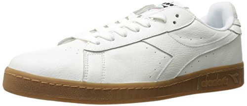 Diadora Unisex Game L Low Waxed Gymnastikschuhe, Weiß/Violett, 36 EU