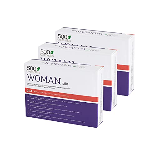 500Cosmetics Woman-Natürliche Tabletten zur Entlastung der Symptome der Menopause, hormonelle Regulation und Erhöhung der Libido – hergestellt und registriert in der EU (3)