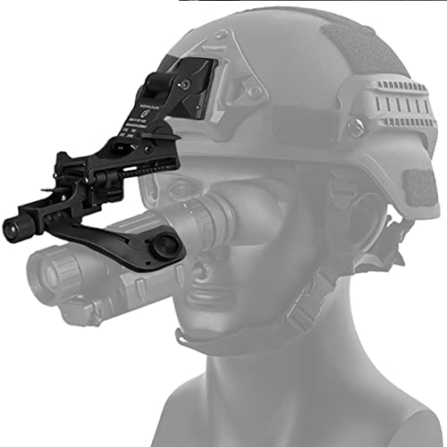 WLXW Tactical Helmet Accessory Improved, Für PVS-14 PVS-7 Nachtsichtgerät J Arm Adapter PVS 14 Mount Für Fast M88 Mich Helm (Schwarz),A+b