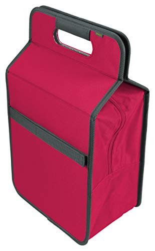meori Pink faltbare L tragbare Flaschen-große Lunchbox-Einkauf Picknick Reise-hygienisch geruchsneutral-A100421, Polyester, Kühltasche mit Flascheneinsatz, 2