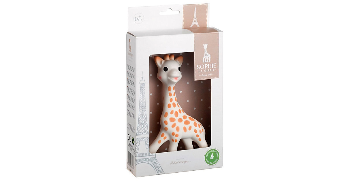 Greiffigur Sophie la Girafe, 18 cm - im weißen Geschenkkarton bunt 3