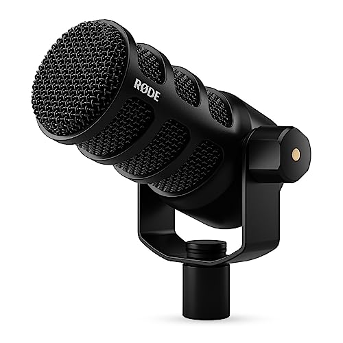 RØDE PodMic Vielseitiges dynamisches Rundfunk-USB-Mikrofon mit XLR- und USB-Anschluss für Podcasts, Streaming, Gaming, Musikproduktion und Inhaltserstellung