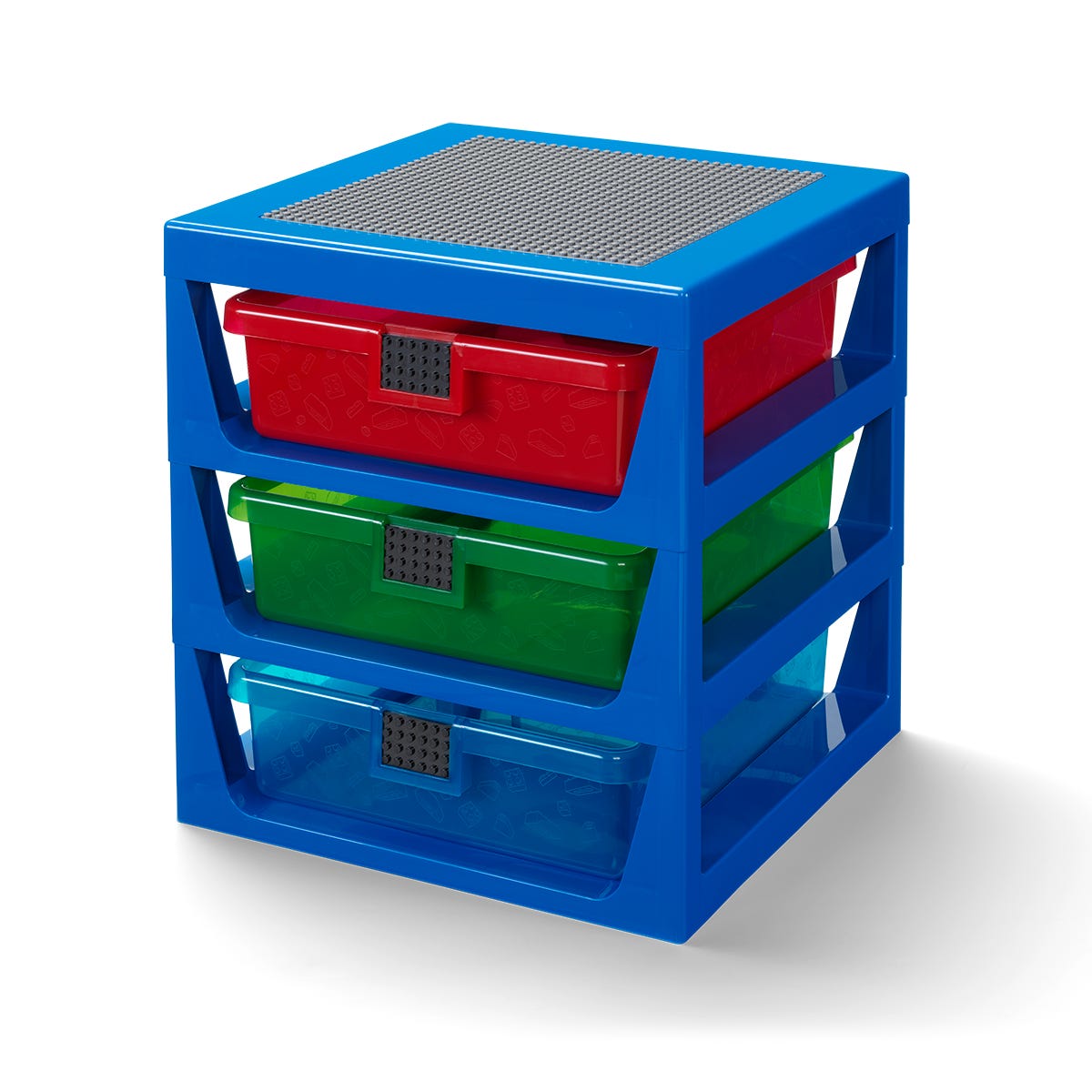 LEGO® Regalsystem in transparentem Blau