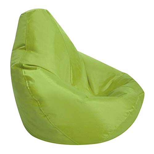 STTC Sitzsack Abdeckung aus Wasserdicht Oxford, Outdoorer Sitzsack Bezug Wechselbezug für birnenförmigen Sitzsack, Ohne Füllstoff,Lime Green,85 * 115cm