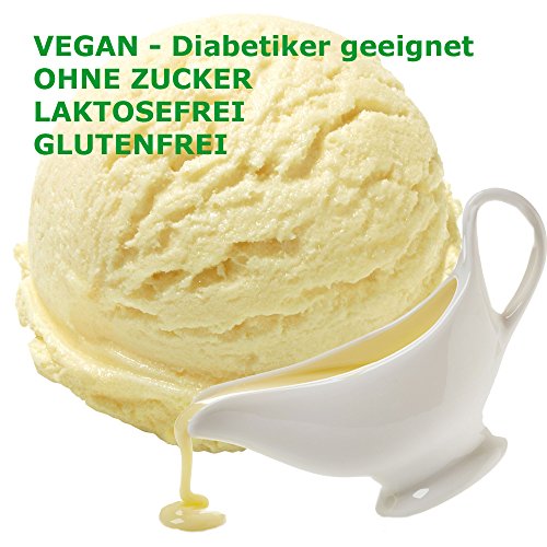 Süße Sahne Kondensmilch Geschmack Eispulver VEGAN - OHNE ZUCKER - LAKTOSEFREI - GLUTENFREI - FETTARM, auch für Diabetiker Milcheis Softeispulver Speiseeispulver Gino Gelati (10 kg)