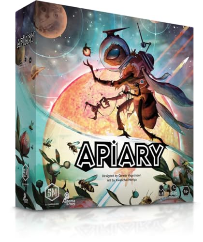 Stonemaier Games: Apiary - Basisspiel, Strategie-Brettspiele, Bienenstock-Spiel, hyper intelligente Bienen im Weltraum, ab 14 Jahren, 1-5 Spieler, 60-90 Minuten