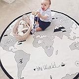 Baby kriechen Mats Adventure Weltkarte Muster Spiel Decke Boden playmats Kinder Kind Aktivität rund Teppich 134,6 cm