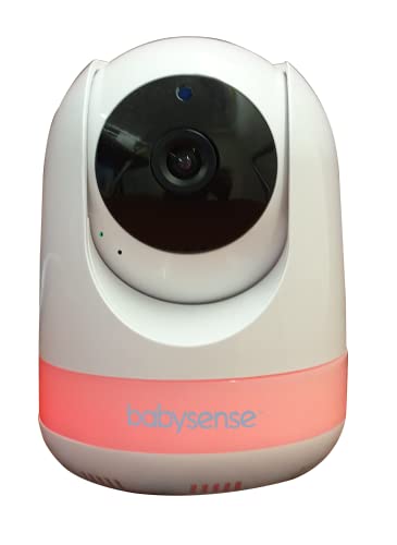Babysense Add-On Kamera Für Video Baby Monitor MaxView, Zwei-Wege Talkback Audio, Nachtsicht, RGB Nachtlicht, Schlaflieder, Temperaturüberwachung