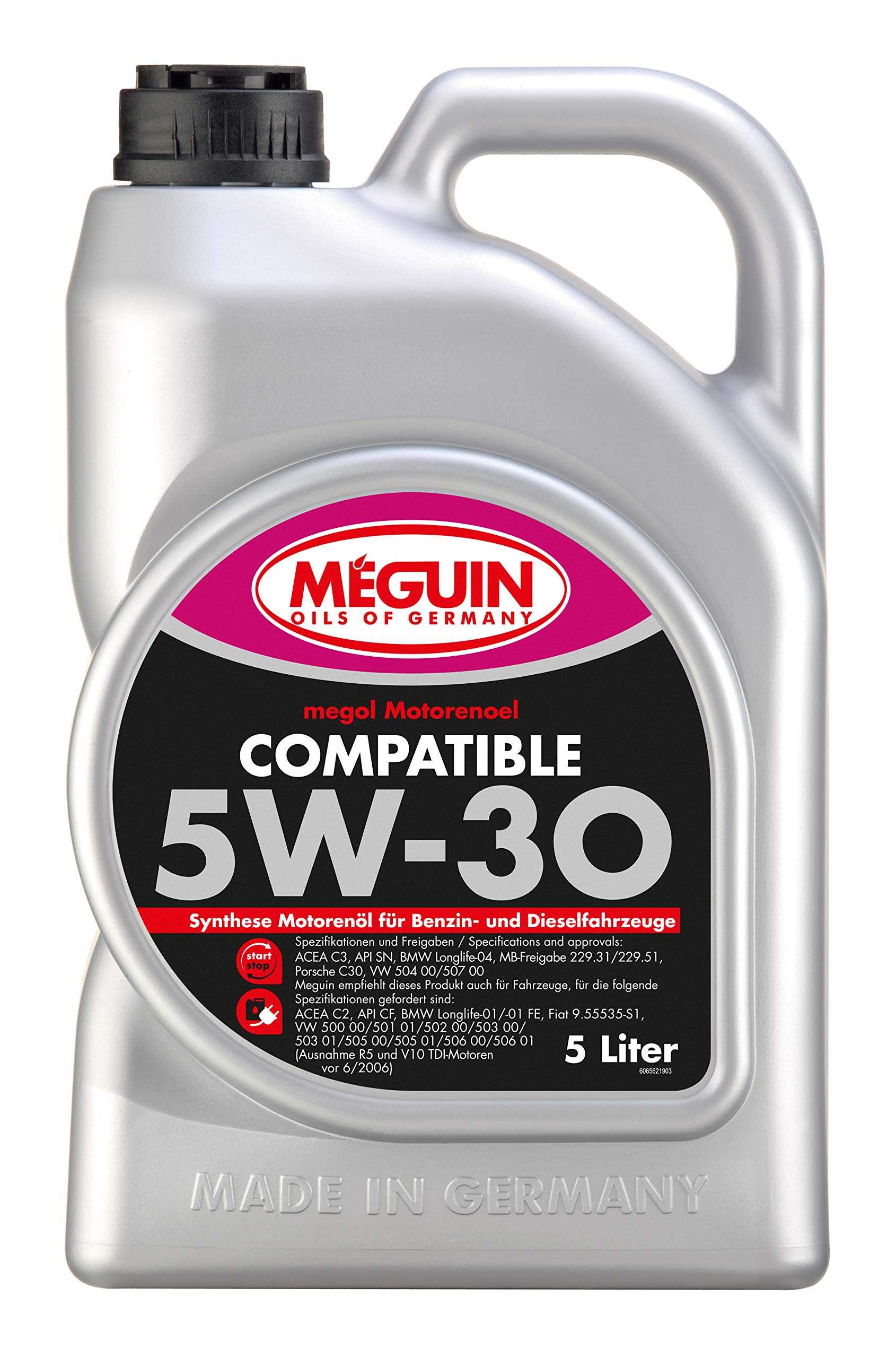 Meguin Megol Compatible SAE 5W-30 Plus | 5 L | Synthesetechnologie Motoröl | Art.-Nr.: 6562