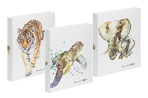 PAGNA Multi Pack Ringbücher A4 Save me 3, 9er Pack sortiert mit 3x Tiger, 3x Schildkröte und 3x Elefant