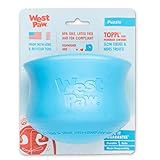 West Paw Toppl Zogoflex - Uitdagend en sterk speelgoed voor honden - Slowfeeder - Vulbaar met voer of snacks - Blauw, Groen, Oranje - S / L/ XL - Kleur: Blauw, Maat: Extra Large