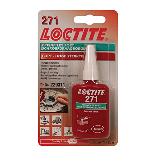 Loctite 1831704 229311 Verriegelungsmittel, 24 ml, Rot