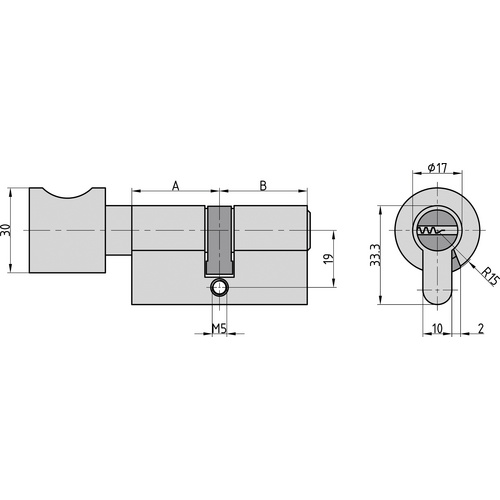 BASI Profil-Knaufzylinder »BM«, in verschiedenen Ausführungen