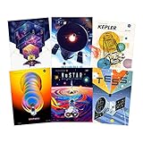 NASA Exoplanet Travel Bureau Telescopes Space Wall Art Poster Pack of 6