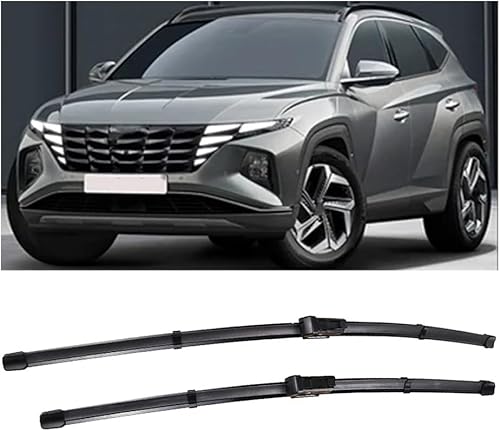 Auto Scheibenwischer für Hyundai Tucson 2020-2023, Auto Frontscheibe Wischer Leiser Ersatzwischblätter Wischerblätter Bürsten Zubehör