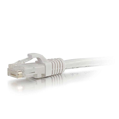 C2G 27167 Cat6-Kabel, snagless, ungeschirmtes Ethernet-Netzwerk-Patchkabel, 30,48 m, Weiß