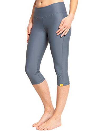 IQ-UV Schutzkleidung Damen 3/4 Yoga Caprihose UV Leggings Schwimmen Laufen