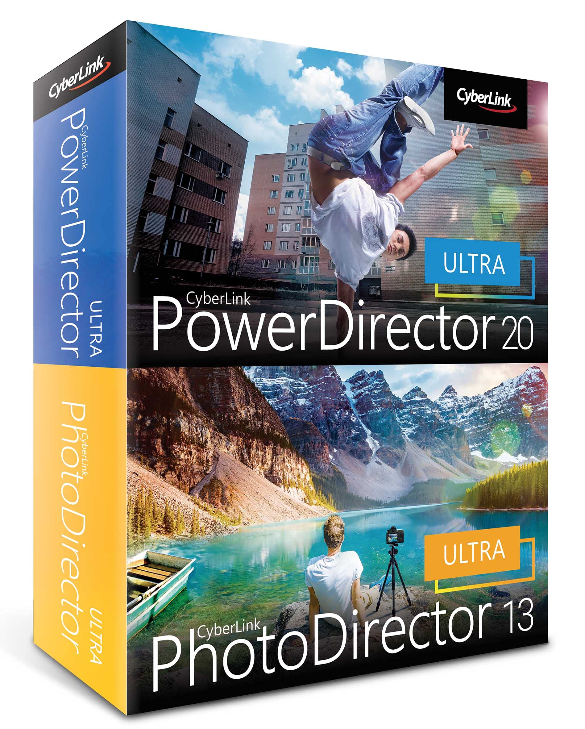 CyberLink PowerDirector 20 Ultra & PhotoDirector 13 Ultra | Integrierte Foto- und Videobearbeitung | Lebenslange Lizenz | BOX | Windows