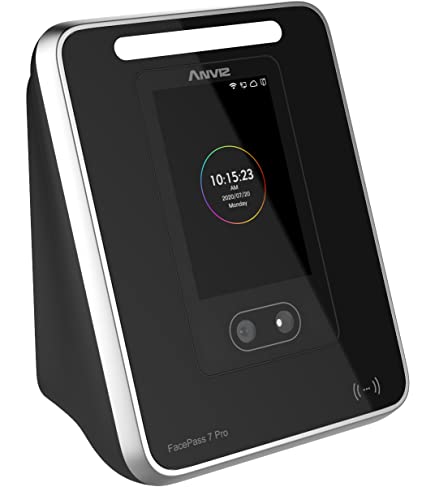 ANVIZ FacePass 7 Pro: Gesichtserkennung und Maske, RFID, Touchscreen, TCP/IP, WiFi, Webserver, Schwarz, FACEPASS7-PRO